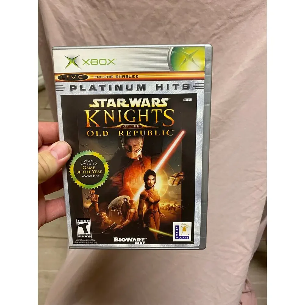 Star Wars: Knights of the Old Republic Platinum Hits (Microsoft Xbox, 2004) CIB